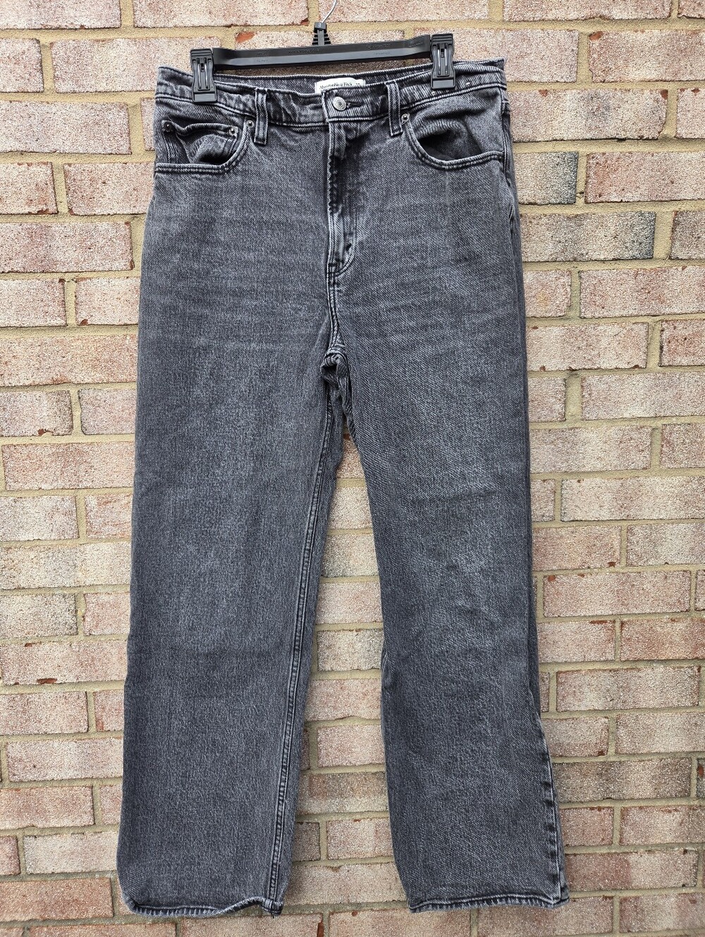 Abercrombie & Fitch 90s Relaxed High Rise Jeans Gray 30 / 10R Grunge Streetwear